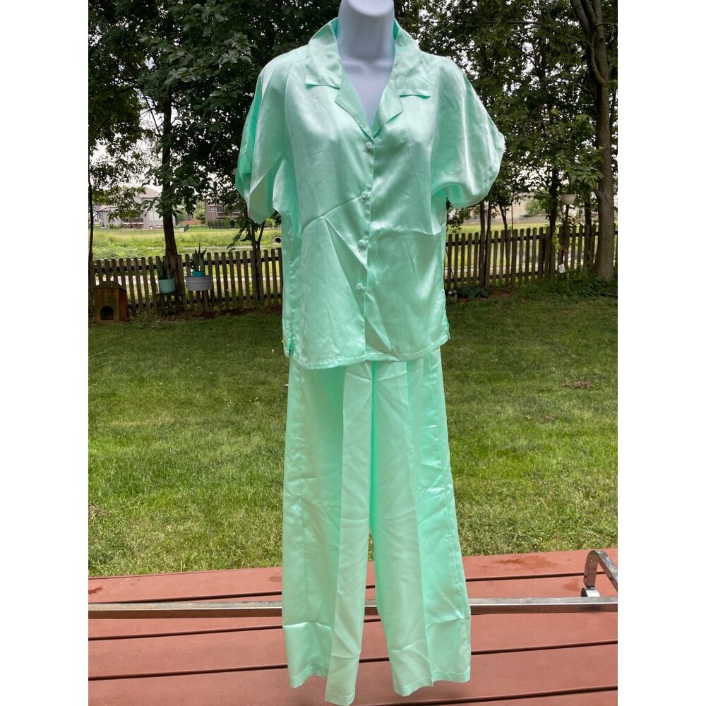 Mint Green Womens Pajama Set Medium